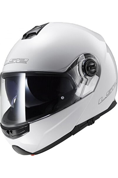 LS2 STROBE ÇENE AÇILIR KASK BEYAZ