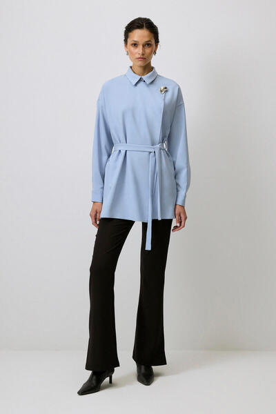 Touché Privé Gold Buttoned Tunic with Belt