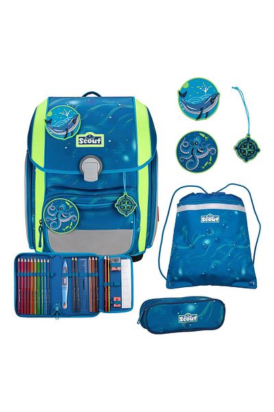 Scout Set de ghiozdane școlare Genius, 4 piese