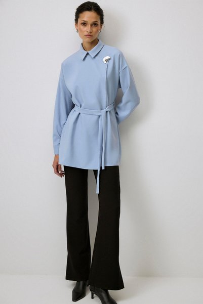 Touché Privé Gold Buttoned Tunic with Belt