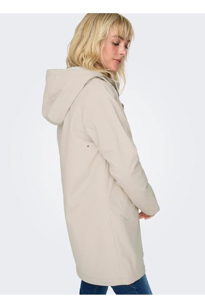 ONLY Светлокафяво дамско палто ONLSALLY RAINCOAT OTW NOOS