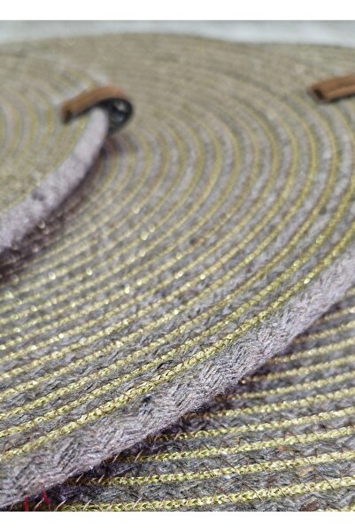 MODA SİMLİ GOLD DETAYLI KAHVERENGİ SUPLA / AMERİKAN SERVİS