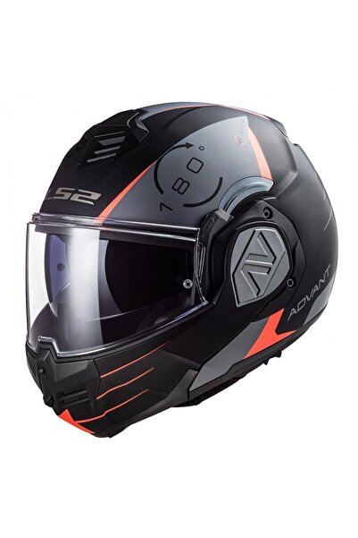 LS2 ADVANT CODEX ÇENE AÇILIR MODÜLER KASK MAT SİYAH-TITANIUM