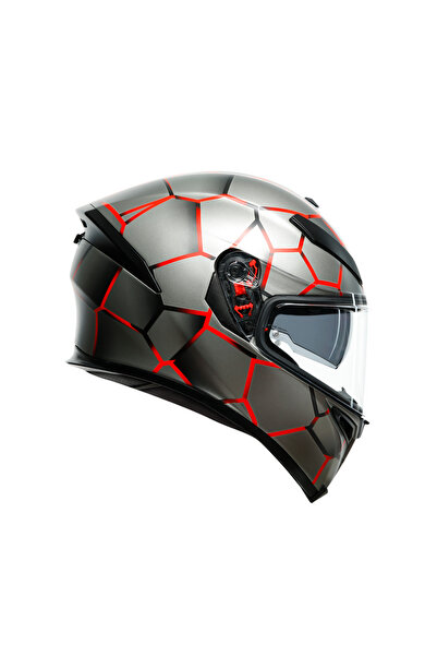 AGV K5 S KAPALI KASK VULCANUM KIRMIZI