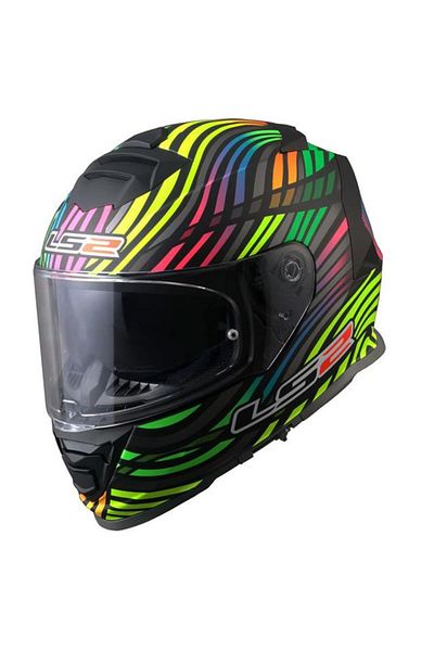 LS2 Storm 2 Power - Closed Helmet Black-Rainbow