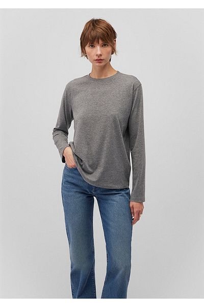 Mavi Langärmliges Basic-T-Shirt mit lockerer Passform 1613038 -87829