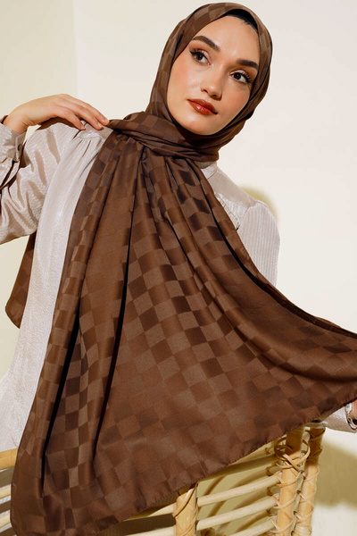 m moon scarf Σαλιάρα με μοτίβο μεταξένιο ζακάρ σάλι υψηλής ποιότητας, εισαγόμενο ύφασμα & ιταλικές ραφές