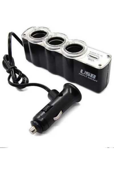 STOREMAX Tiger Marketing 1 Usb Oto Araç Çakmaklık Çoğaltıcı Soket Çoklayıcı 1...