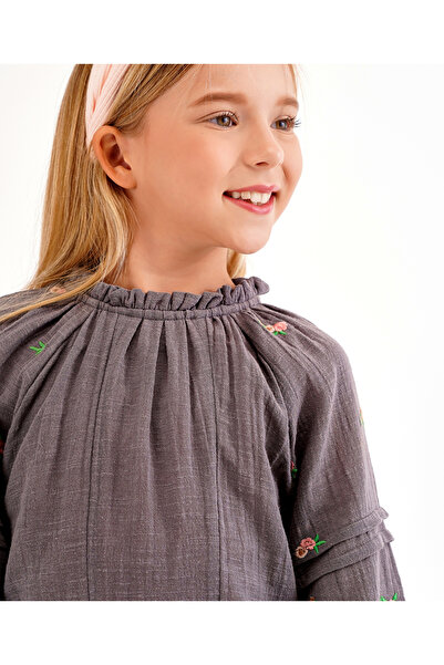 Primo Gino Full Sleeves Top - Grey