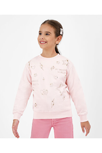 Primo Gino 100% Cotton French Terry Full Sleeves Sweatshirt with Heart Stars ...