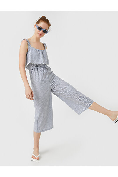 Koton Βαμβακερή ριγέ φόρμα