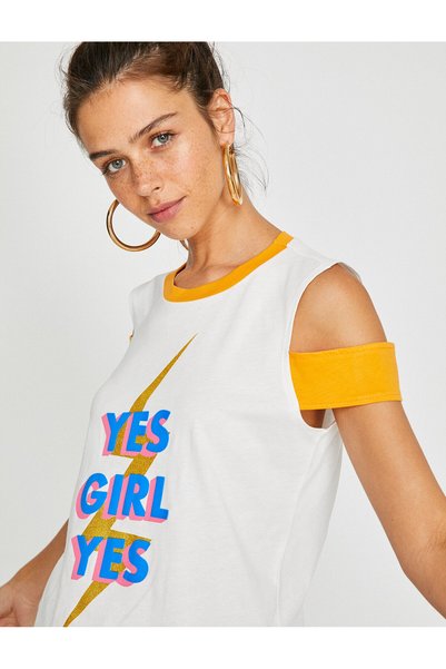 Koton Τυπωμένο T-Shirt κειμένου