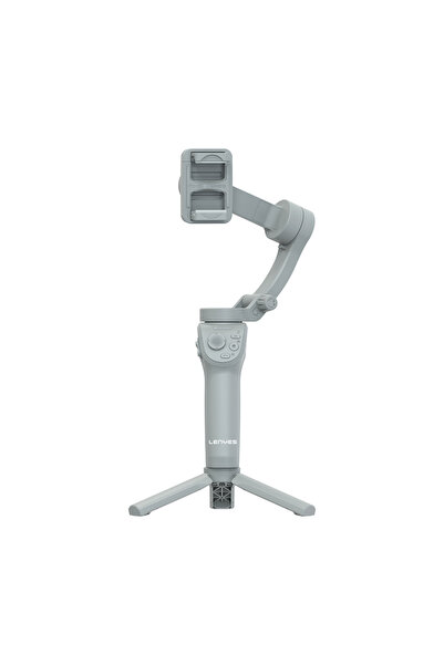 Lenyes LPH105 Taşınabilir M01 3 Eksenli El Tipi Aparatlı Gimbal Stabilizatör Gri