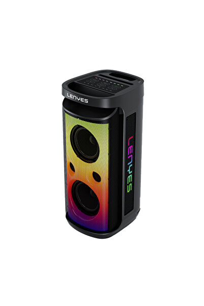 Lenyes S883 Su Geçirmez Mikrofonlu Çoklu Giriş RGB Işık TWS Karaoke FM Blueto...