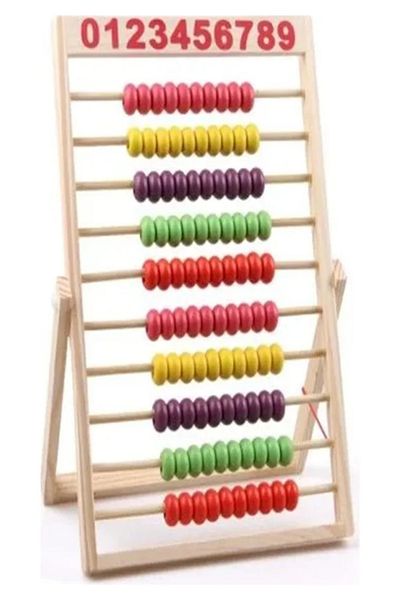 pasajdanal 1 Natural Number Counting Beads - Luxury Wooden Abacus, Preschool, 1St For Classrooms