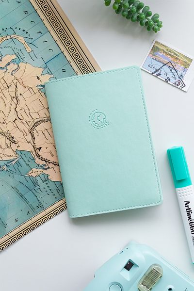 Matt Notebook Husă verde pentru pașaport