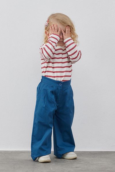 Tics Indigo Palazzo Trousers