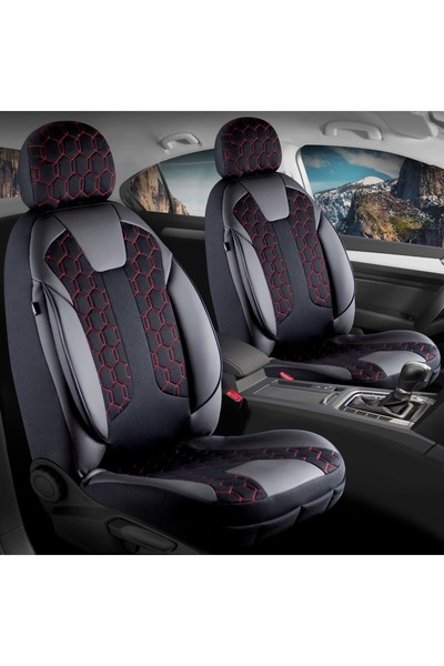 Genel Markalar Fiat Egea Cross Uyumlu Deri Detaylı Oto Koltuk Kılıfı Ön Arka ...