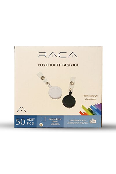 Yoyo kart Taşıyıcı yuvarlak Beyaz Renk 50'li Kutuda
