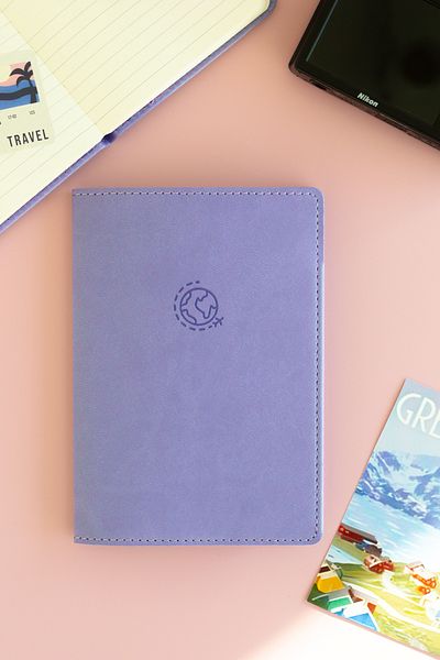 Matt Notebook Husă pentru pașaport liliac
