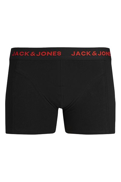Jack & Jones Πακέτο 5 μονόχρωμων μπόξερ με ανδρικό λογότυπο - Μαύρο