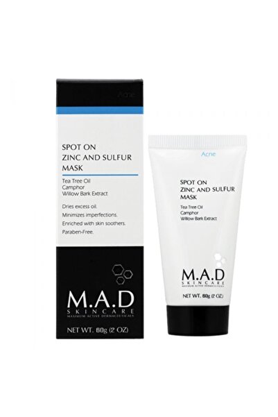 Mad M.A.D. Skincare Spot On Zinc and Sulfur Mask, 2oz