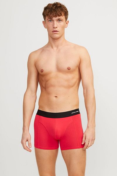 Jack & Jones J&J LUCAS Bamboo Blue Red Green Boxer 3 Πακ