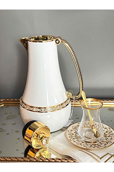 ROSSEV Set of 2 White Gold Royal Line Thermos