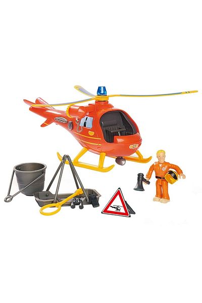 Simba Elicopter Simba Fireman Sam Wallaby cu figurina Tom