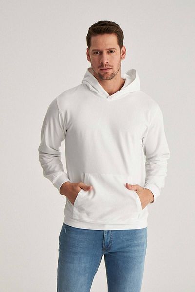 D'S Damat Φούτερ με λευκό βαμβακερό λογότυπο Relaxed Fit
