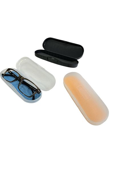 Fashion Paradise Plastic Hard Glasses Case 5 Pcs Mixed Color Glasses Case
