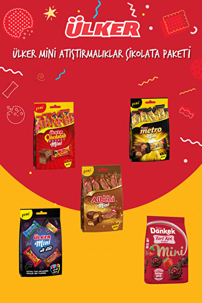 Ülker ÜLKER MİNİ ATIŞTIRMALIKLAR ÇİKOLATA PAKETİ