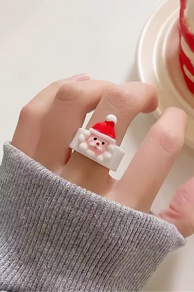 EFBUTİK White Santa Claus Ring