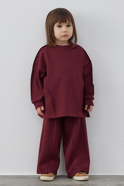 Tics Claret Red Mother and Child Modal Set