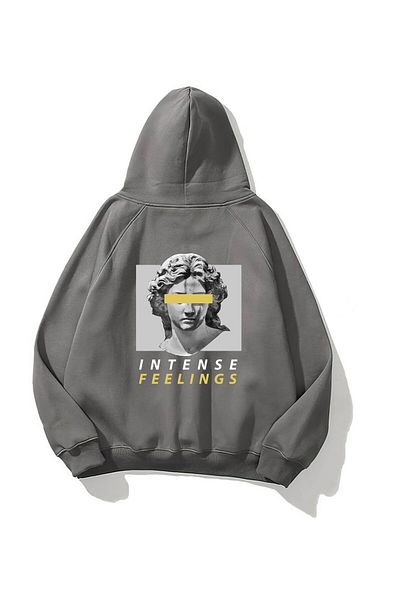 The Champ Clothing Smoked Unisex Fleece Hoodie - Hooded, Lettering Sculpture Printed