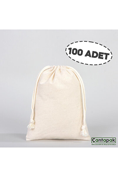 ÇANTAPAK ÇANTAPAK BÜZGÜLÜ HAM BEZ KESE 15 CM EN X 20 CM BOY ( 100 ADET )