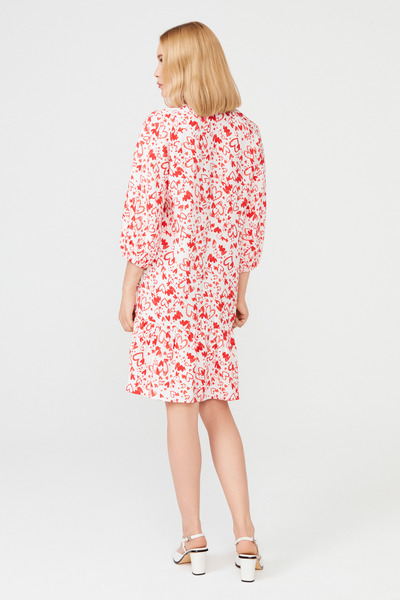 Naramaxx Fırfırlı Kalp Desenli Elbise
