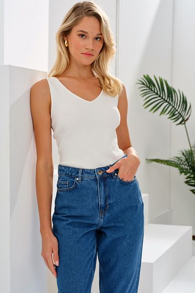 Naramaxx Mom Fit Denim Trousers