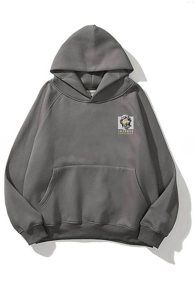 The Champ Clothing Smoked Unisex Fleece Hoodie - Hooded, Lettering Sculpture Printed
