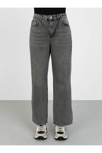 Benin Pantaloni drepti din denim gri - Lavabili - Benin