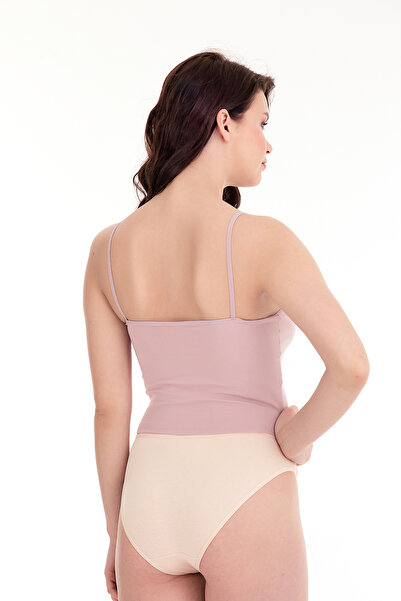 Sensu Women's Rope Strap Laser Cut Crop Bustier - Bst2005