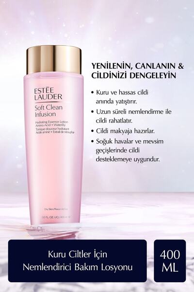 Estee Lauder Losyon - Soft Clean Infusion Kuru Ciltler Için Nemlendirici Bakım Losyonu - 400 ml