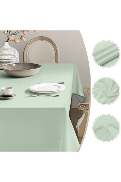 HomeBerry Linen Mint Table Cover