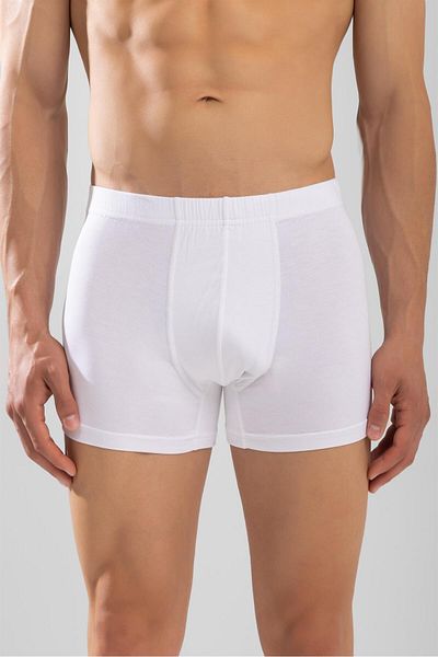 BAYKAR Ανδρικό Bamboo Lycra Plain Boxer White