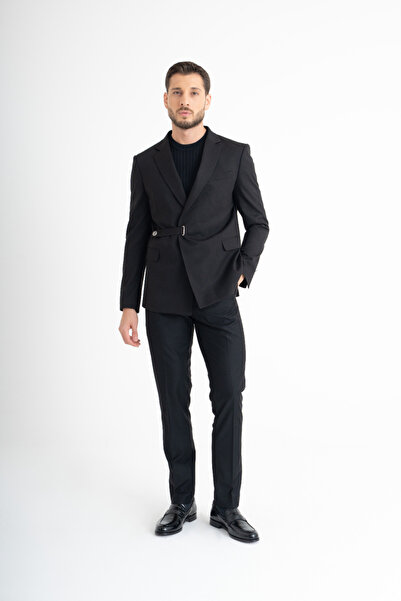 Suitmen Süper Slim Fit Takım Elbise - Siyah
