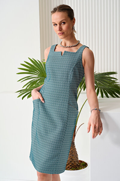 Naramaxx Yaka Detaylı Kuplu Elbise