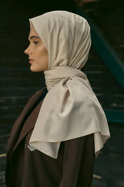 ED Scarf Μοτίβο μονόγραμμα σάλι μεταξένιο ζακάρ - Πέτρα