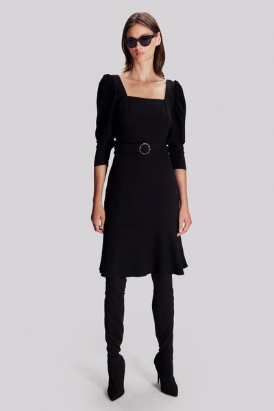 Naramaxx Kare Yaka Şık Elbise