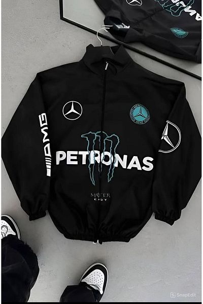 MSRT Unisex Αλεξίπτωτο Υφασμάτινο Υπερμεγέθη Ψηφιακό Εκτυπωμένο Μαύρο Ανεμοδράστη Αδιάβροχο