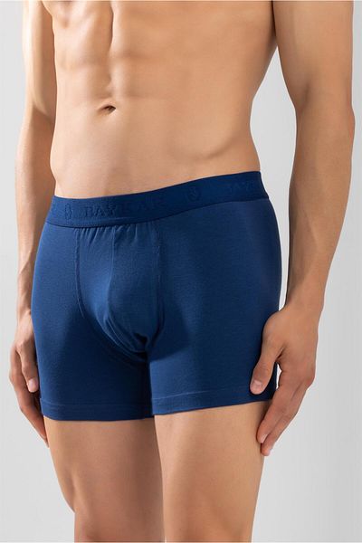 BAYKAR Ανδρικά Compact Cotton Flat Boxer 3 Pack Navy Blue